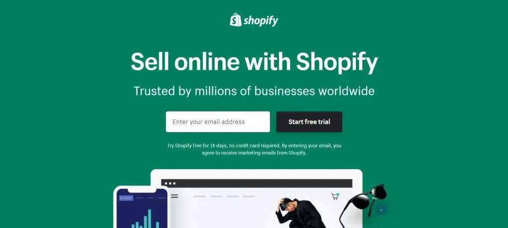 Shopify 舊版商店註冊畫面